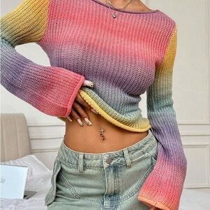 SHEIN Multicolor Knit Sweater